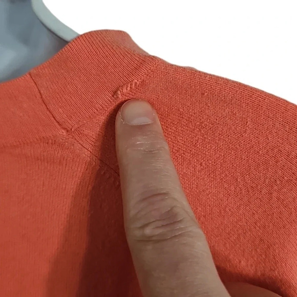 Eddie Bauer Women’s Large Coral Cotton Blend Cardigan Preppy Classic Layering - Picture 4 of 7